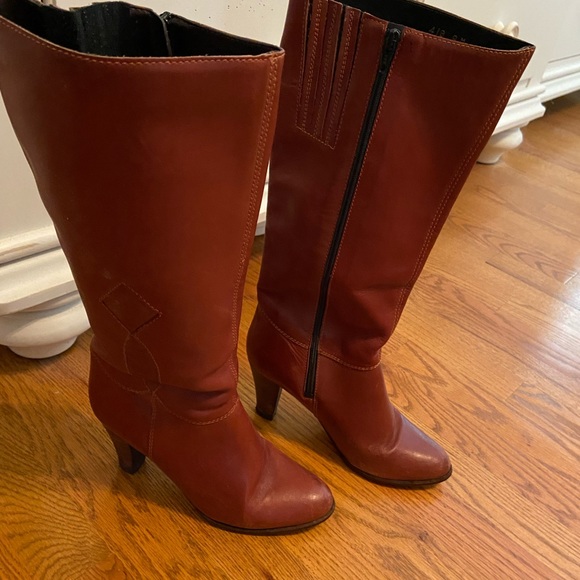Shoes - Knee High Leather Boots